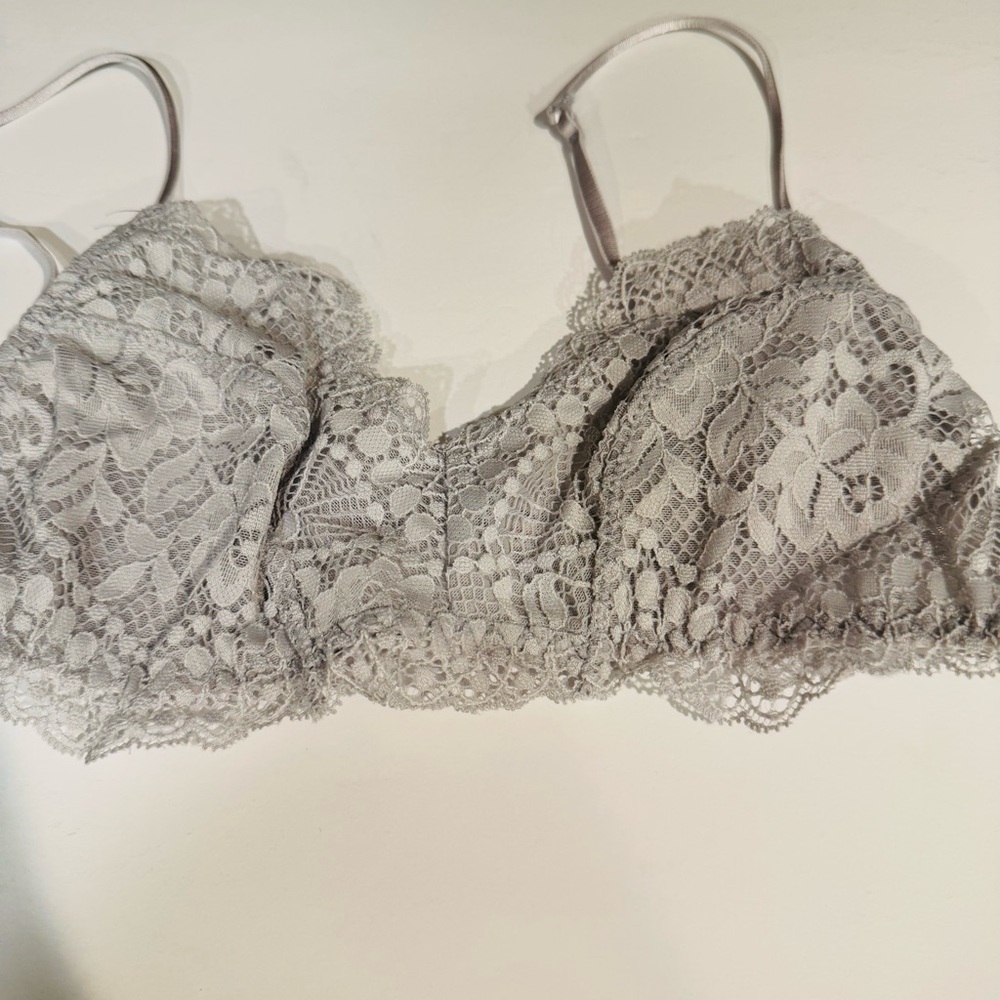 INTIMATELY FREE PEOPLE Maya Multiway Bralette in Luna Rock Light Gray Size XS - Picture 6 of 13